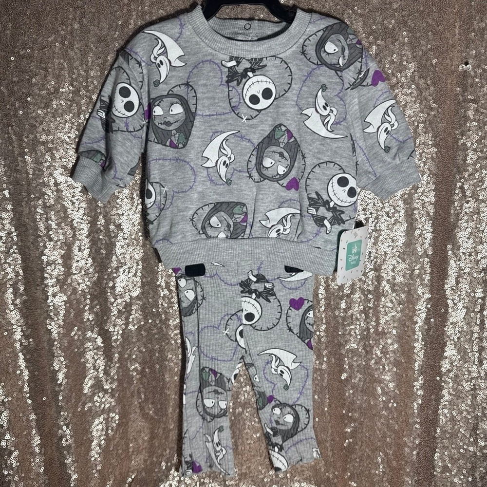 Disney Baby Nightmare Before Christmas 2 piece set - Size (0-3mths)